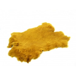 Skórka eko futerko dekoracyjne Żółty Musztardowy